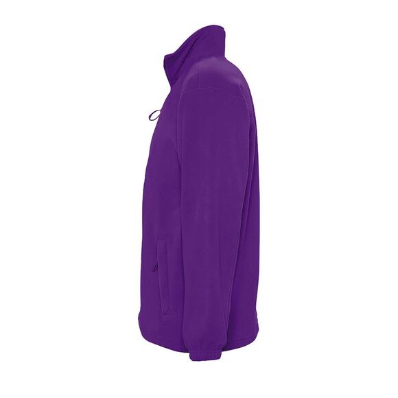 SOLS Mens North Full Zip Outdoor Fleece Jacket / Dark Purple - Picture 3 of 4